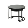 ROVI Tables d'appoint set de 2 ØxH: 60x46cm,45x38cm 