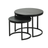 ROVI Tables d'appoint set de 2 ØxH: 60x46cm,45x38cm 