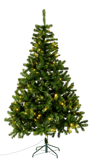 LUMINO Albero di Natale con luci led verde H 215 cm - Ø 127 cm