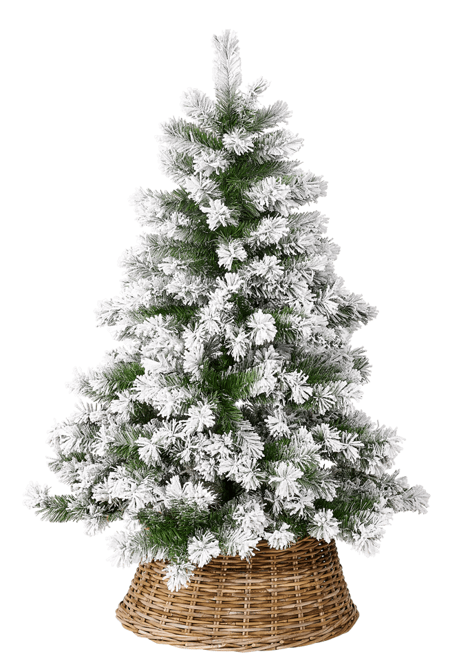 FROST Sapin de Noël blanc, vert H 150 cm - Ø 106 cm