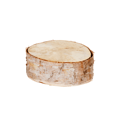 BIRCH Prato de madeira natural H 5 cm - Ø 16 cm