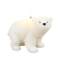 POLA Kaars ijsbeer wit H 9 x B 8 x L 12,5 cm