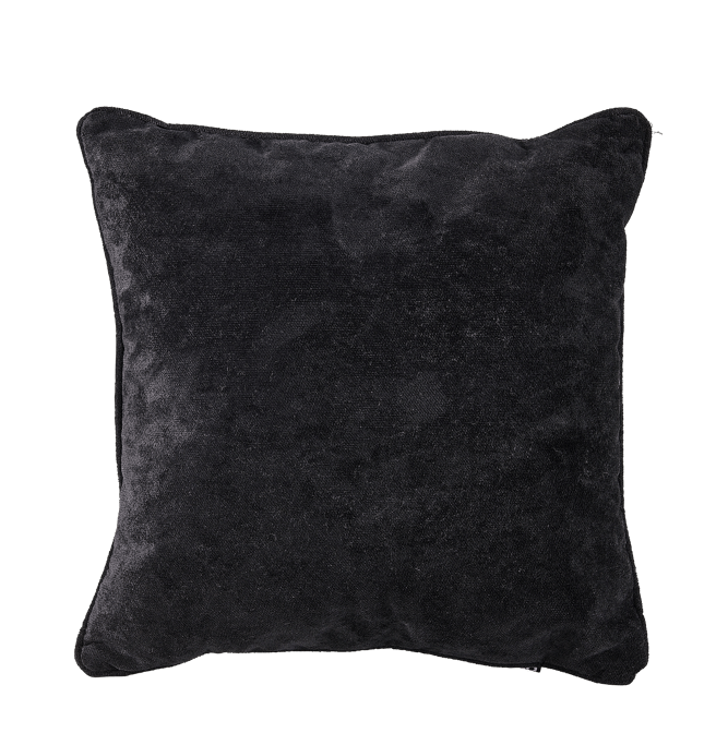 CECILE Coussin noir Larg. 43 x Long. 43 cm