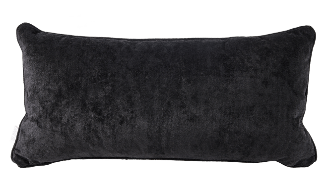 CECILE Coussin noir Larg. 30 x Long. 60 cm