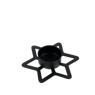 STAR Theelichthouder zwart H 1,6 x B 10,1 x D 9,2 cm