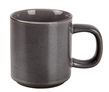 MINERAL GRAPHITE Mug con manico grigio H 7,8 cm - Ø 7 cm
