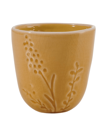 BOTANIC OCHER Mug caramel H 8 cm - Ø 8,5 cm