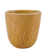 BOTANIC OCHER Mug caramel H 8 cm - Ø 8,5 cm