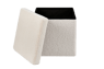 STORAGE pouf de rangement blanc H 38 x Larg. 38 x P 38 cm