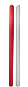 AIRLAID Tafelrol 2 ass rood, zilver B 120 x L 500 cm
