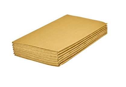 Rond de serviette en papier doré - 10 pièces par 2,75 €