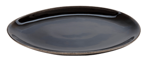COZY Assiette noir H 2,5 x Larg. 28,5 x Long. 24 cm