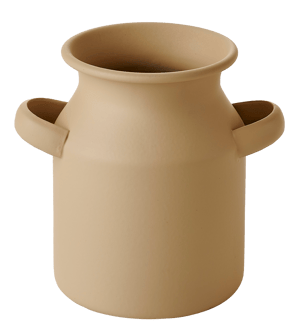 KENDI Vase Sand H 11 cm - Ø 9 cm - Ø 13,5 cm