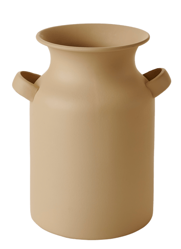 KENDI Vase sable H 18 cm - Ø 12 cm - Ø 15,5 cm
