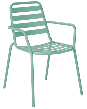 LIVA Chaise bistrot aqua H 79,5 x Larg. 52,3 x P 56,3 cm