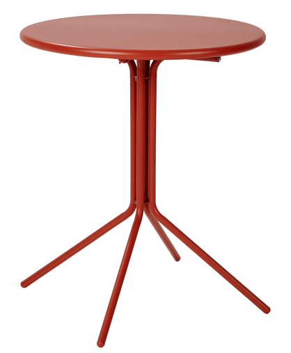 OLAV Mesa bistro rojo A 70 cm - Ø 60 cm