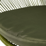 PAPAYO Sedia lounge con cuscino verde H 76 x W 78 x D 68 cm
