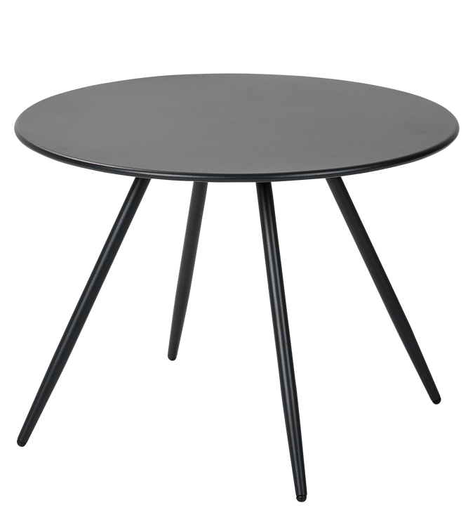 IVY Lounge tafel zwart H 40 cm - Ø 55 cm