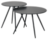 IVY Lounge tafel zwart H 40 cm - Ø 55 cm