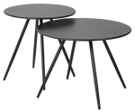 IVY Table lounge noir H 40 cm - Ø 55 cm