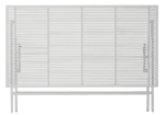 JESSE Tavolo pieghevole bianco H 70 x W 81 x D 150 cm