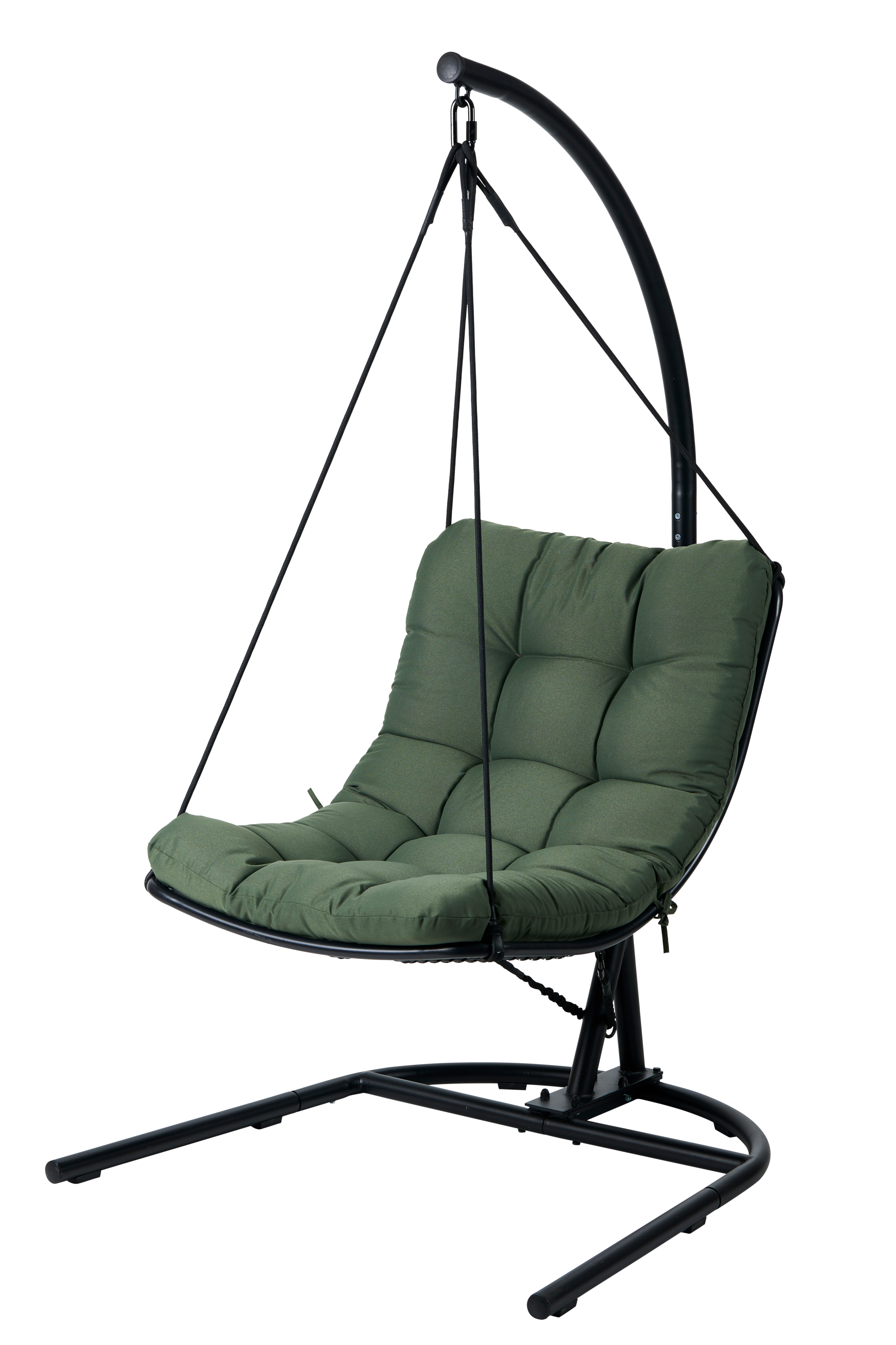 Casa.Pro - Fauteuil Suspendu Chaise de Hamac Rotatif à 360° Jusqu'à 150 kg  pour Intérieur et Extérieur Gris Foncé [casa.pro] - Hamac - Rue du Commerce