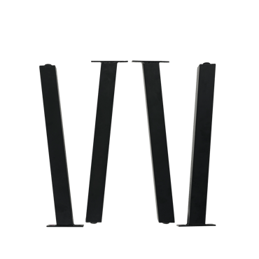 FORMAX Patas de mesa negro A 73,6 x An. 16 x P 16 cm