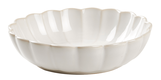 DAHLIA Assiette creuse blanc H 5 cm - Ø 19 cm