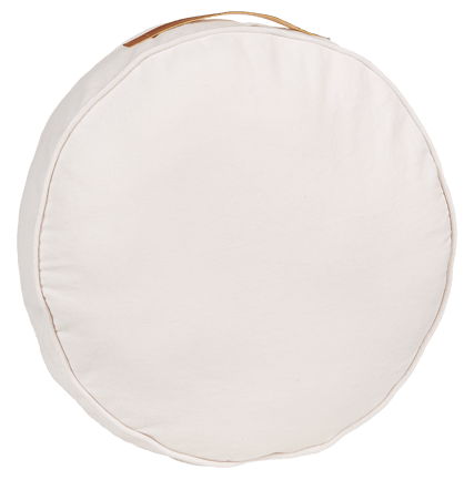 RONDI Coussin matelas blanc H 8 cm - Ø 45 cm