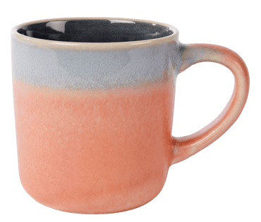 JESSIE ORANGE Mug orange H 9 cm - Ø 8 cm