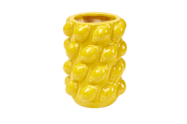 LEMON Vase Gelb H 16,5 cm - Ø 12 cm