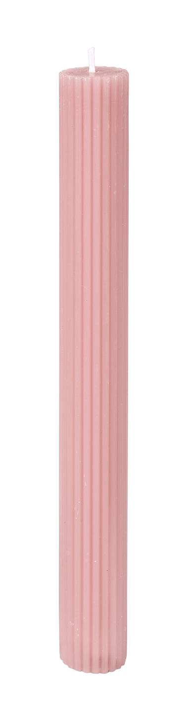RUSTIC Rib kaars bordeaux L 25 cm - Ø 2,6 cm