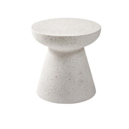 MAGNUS Table d'appoint blanc H 40 cm - Ø 40 cm