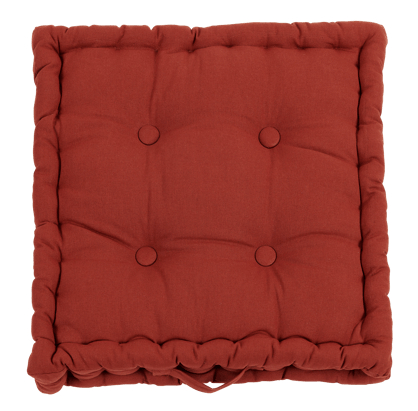 ALDA Cojín colchón rojo An. 45 x L 45 cm