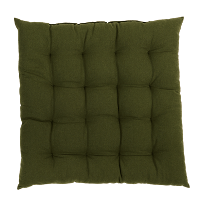ALDA Almofada de assento verde escuro W 40 x L 40 cm