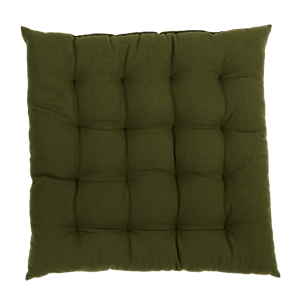 ALDA Almofada de assento verde escuro W 40 x L 40 cm