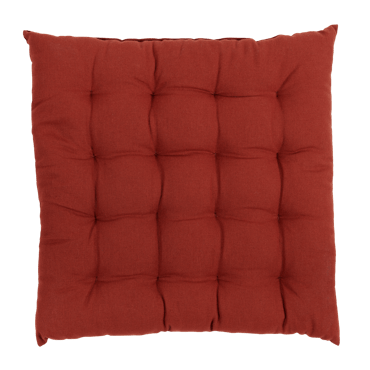 ALDA Coussin d'assise rouge Larg. 40 x Long. 40 cm