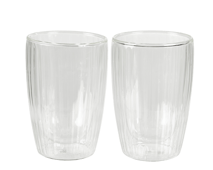 PAUSA Bicchiere 2a parete set di 2 trasparente H 11,5 cm - Ø 8,3 cm