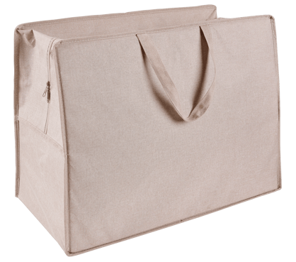 Grand sac de rangement avec fermeture à glissière durable, sac de