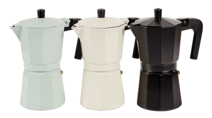 PAUSA Koffiemaker voor 9 koppen 3 kleuren wit H 22,5 cm - Ø 11 cm