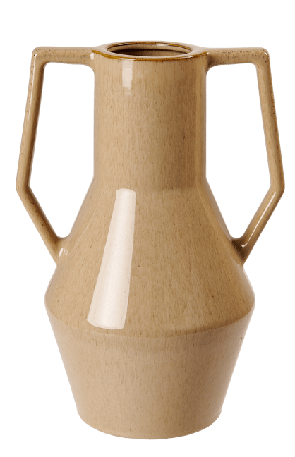 LINDE Vase beige H 31 cm - Ø 21,5 cm