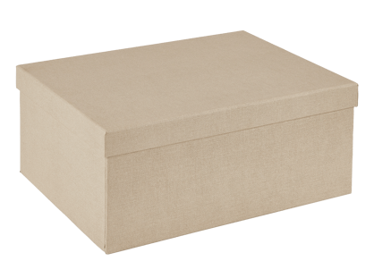 BIGSO Caja de almacenaje XL natural A 15,5 x An. 37 x P 28 cm