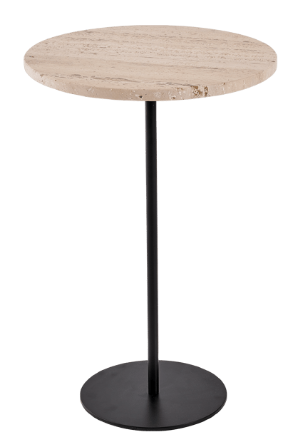 TREVOR Table d'appoint beige H 52 cm - Ø 35 cm