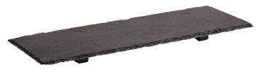 SLATE Planche à servir noir H 3,5 x Larg. 17 x Long. 48 cm