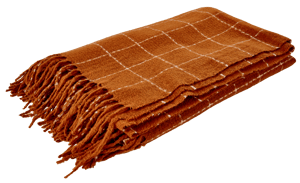 JAACK Plaid brun Larg. 150 x Long. 200 cm
