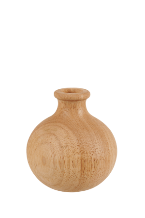 RUBBERWOOD Vase déco H 10 cm - Ø 9,5 cm
