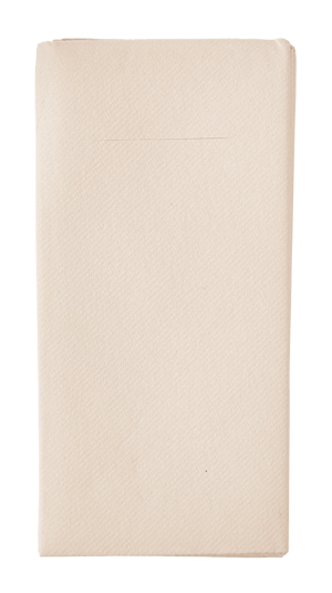 AIRLAID Serviette à pochette set de 12 beige Larg. 40 x Long. 40 cm
