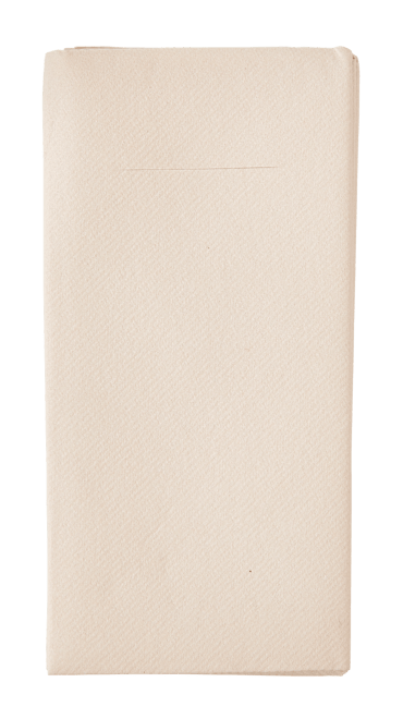 AIRLAID Serviette à pochette set de 12 beige Larg. 40 x Long. 40 cm