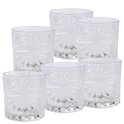 BAR Vasos juego de 6 transparente A 8,5 cm - Ø 8,2 cm