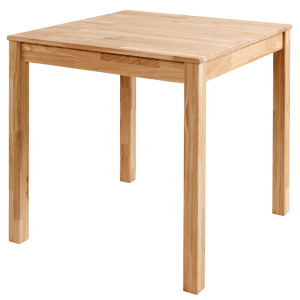 JASPER Table naturel H 74 x Larg. 80 x Long. 80 cm